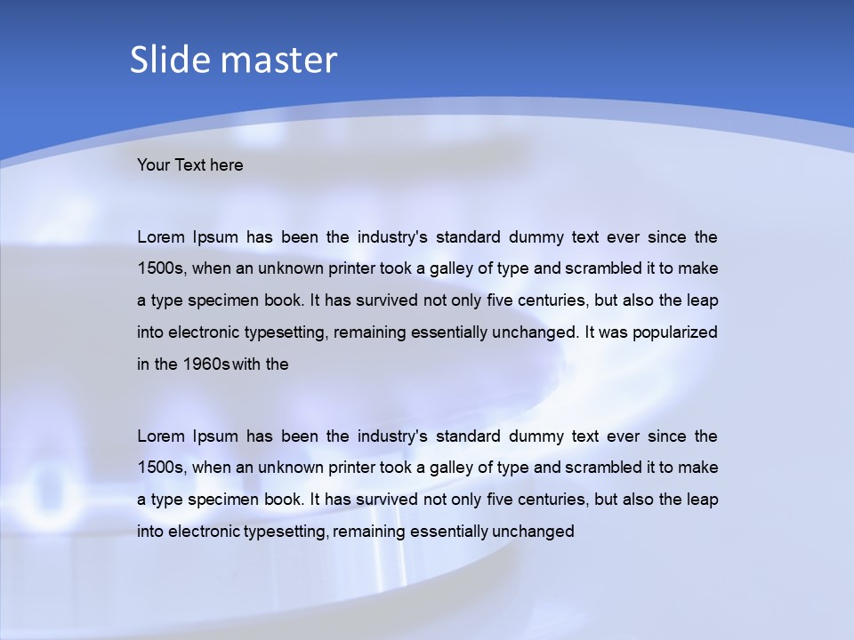 Hob Detail Stove PowerPoint Template