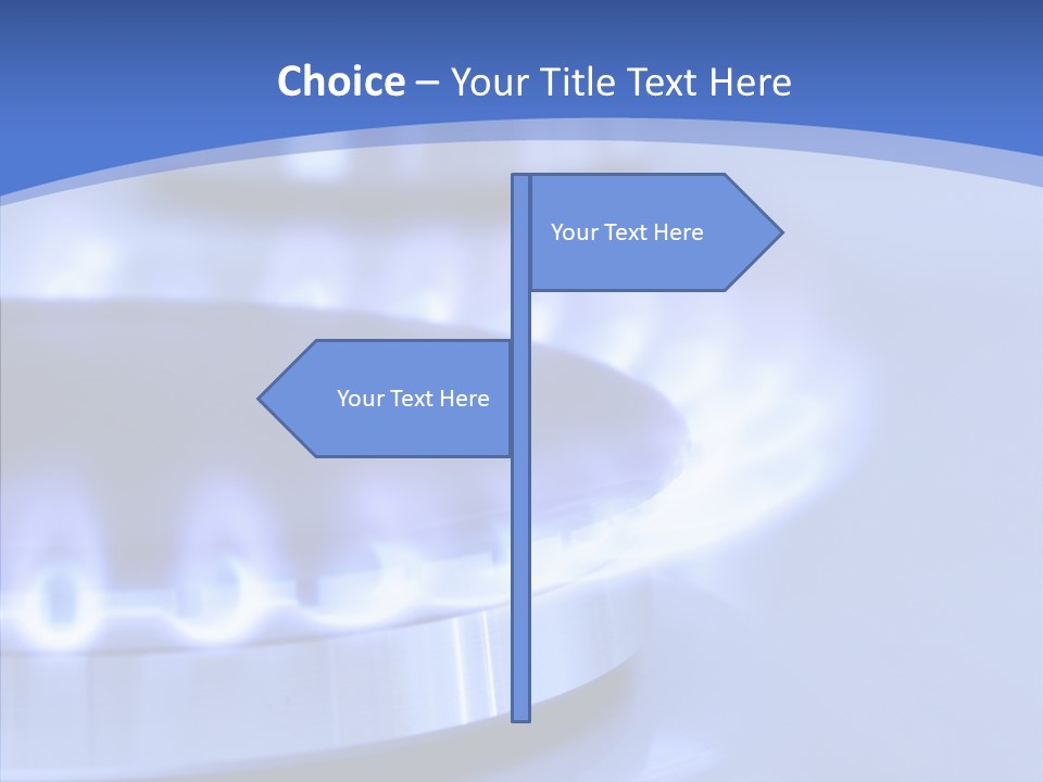 Hob Detail Stove PowerPoint Template