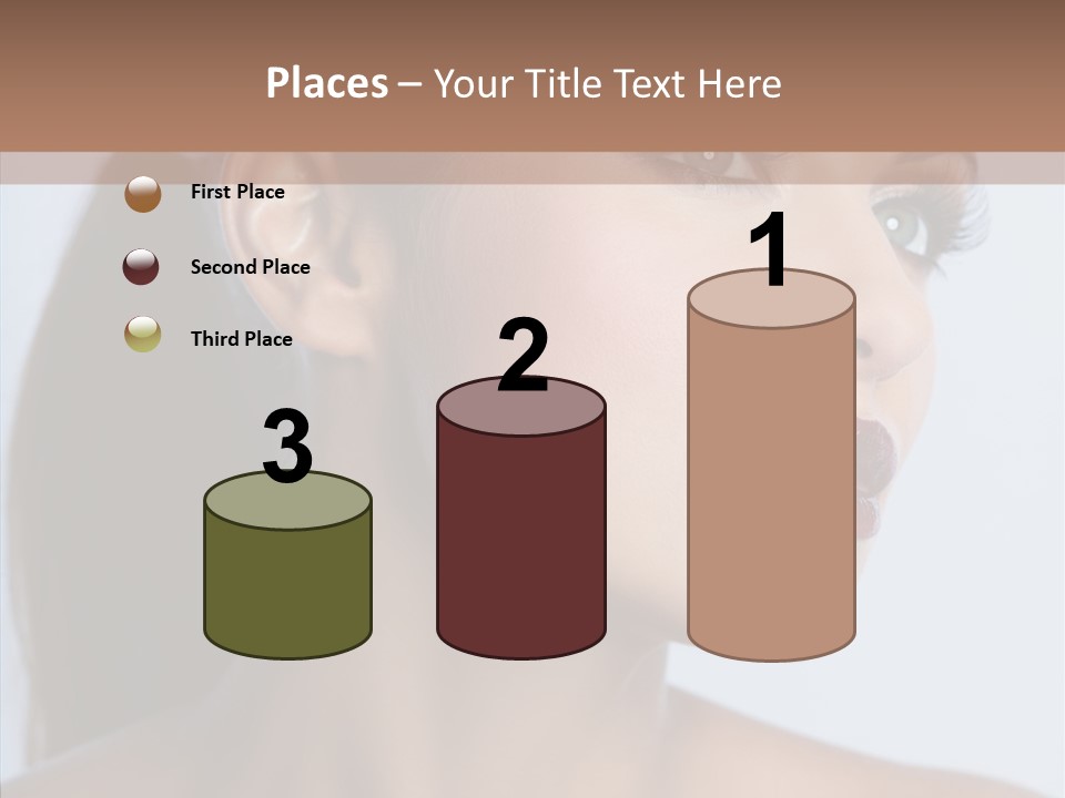 Head Women Attractive PowerPoint Template