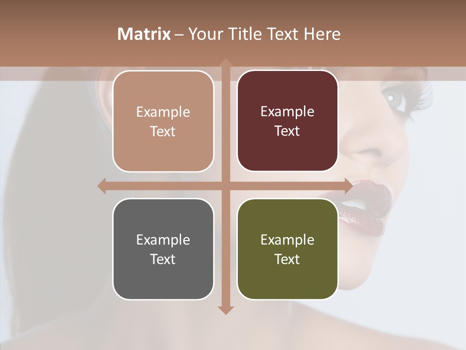 Head Women Attractive PowerPoint Template