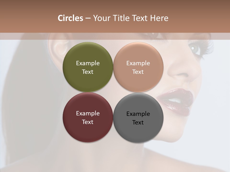 Head Women Attractive PowerPoint Template