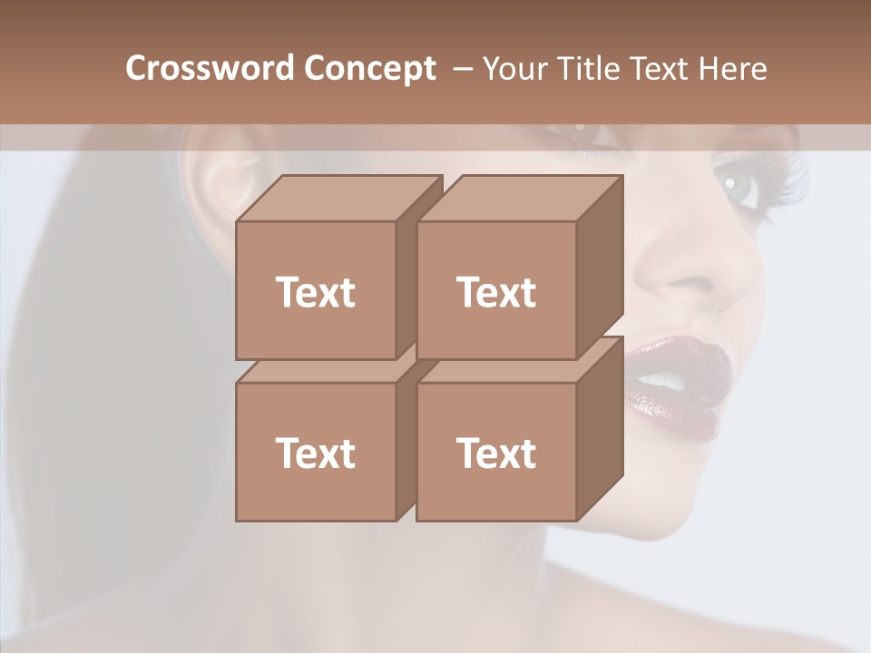 Head Women Attractive PowerPoint Template