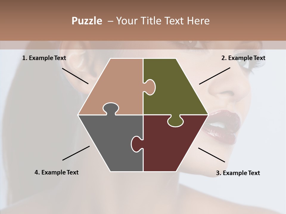 Head Women Attractive PowerPoint Template