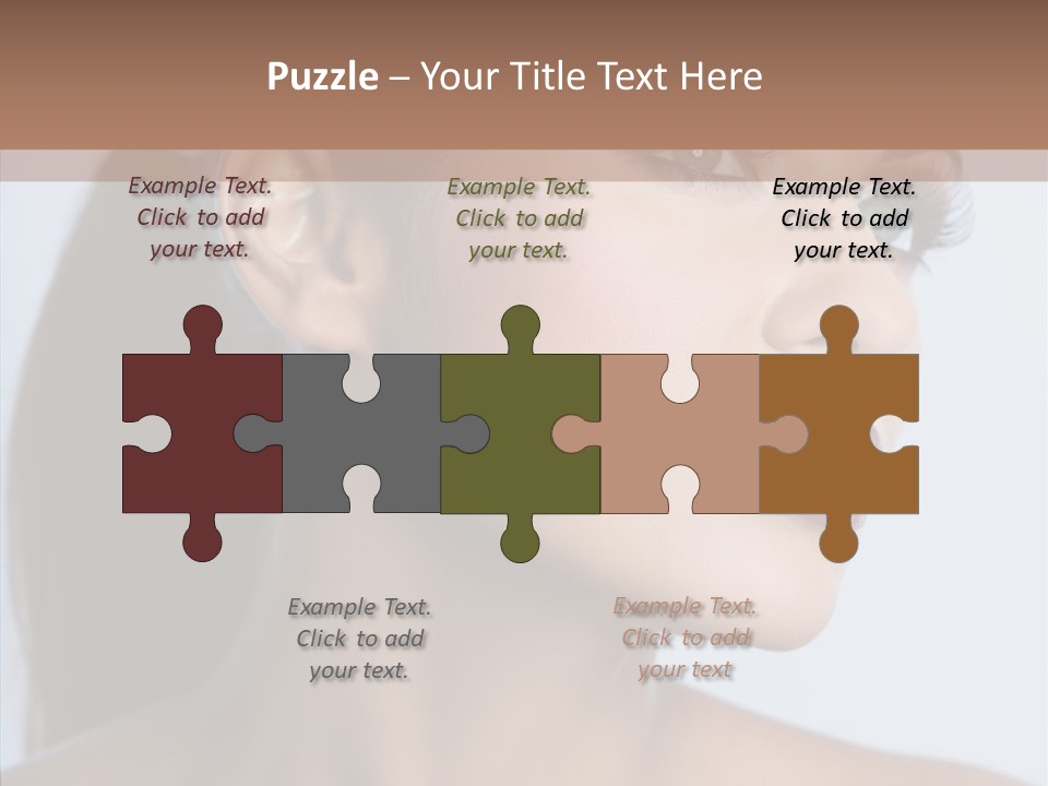 Head Women Attractive PowerPoint Template