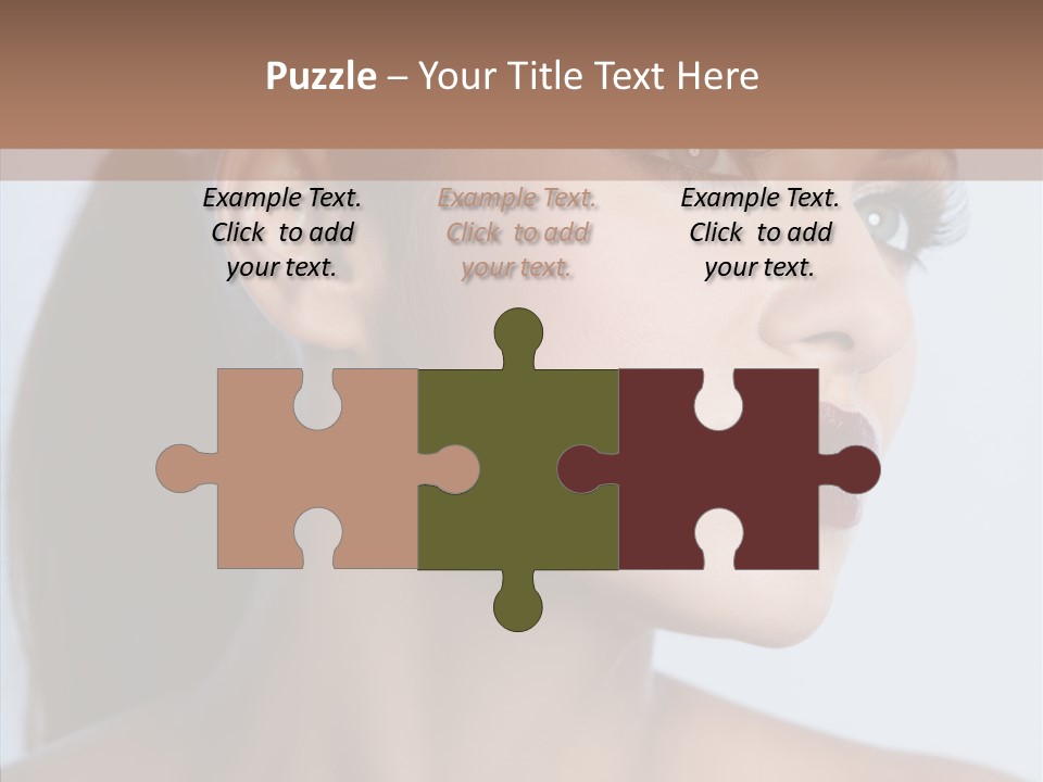 Head Women Attractive PowerPoint Template