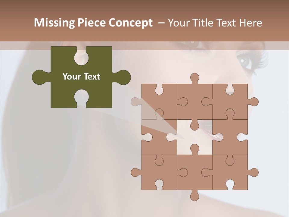 Head Women Attractive PowerPoint Template