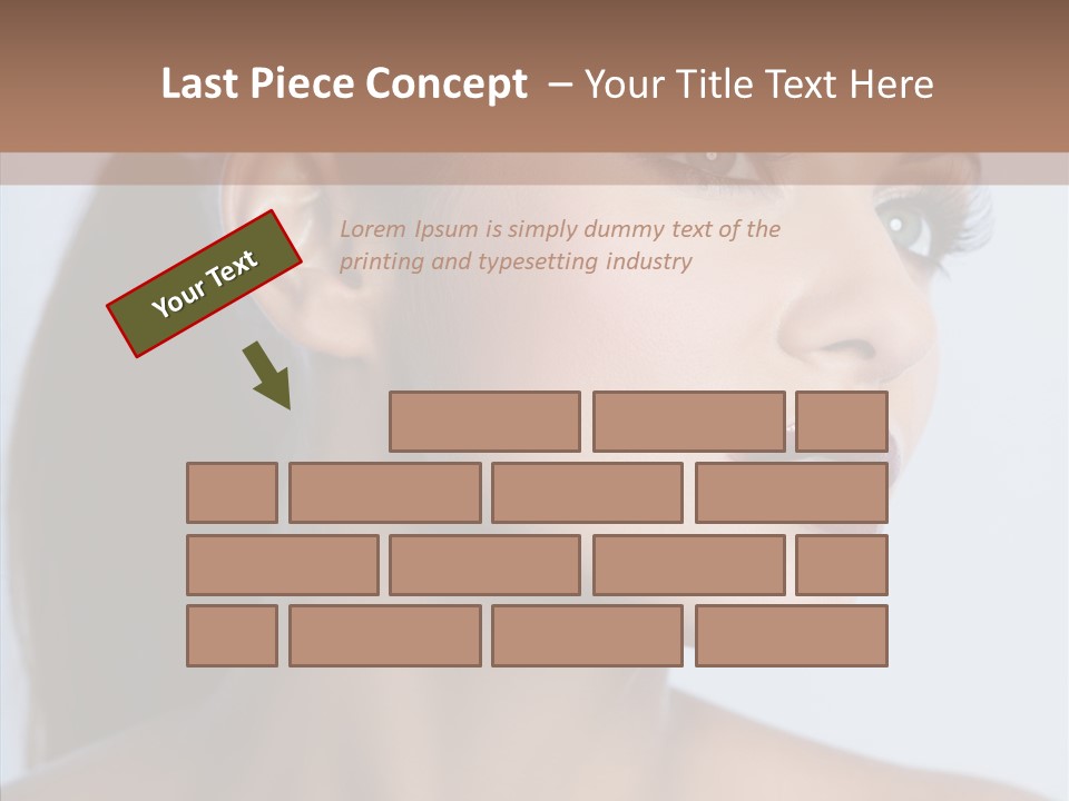 Head Women Attractive PowerPoint Template