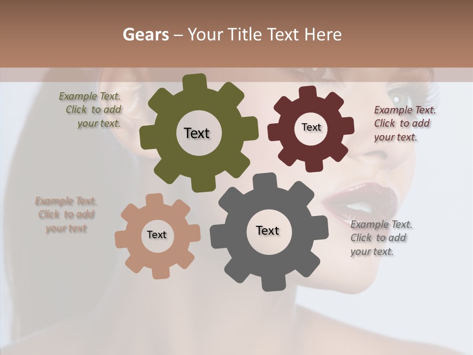 Head Women Attractive PowerPoint Template