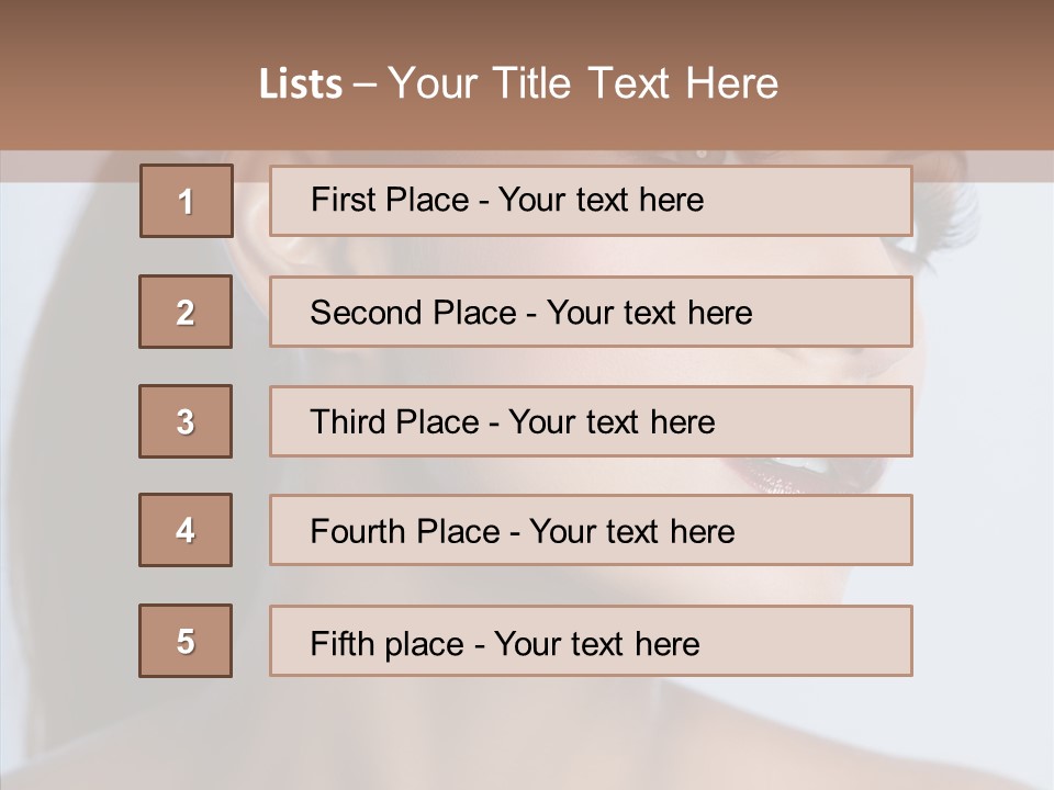 Head Women Attractive PowerPoint Template