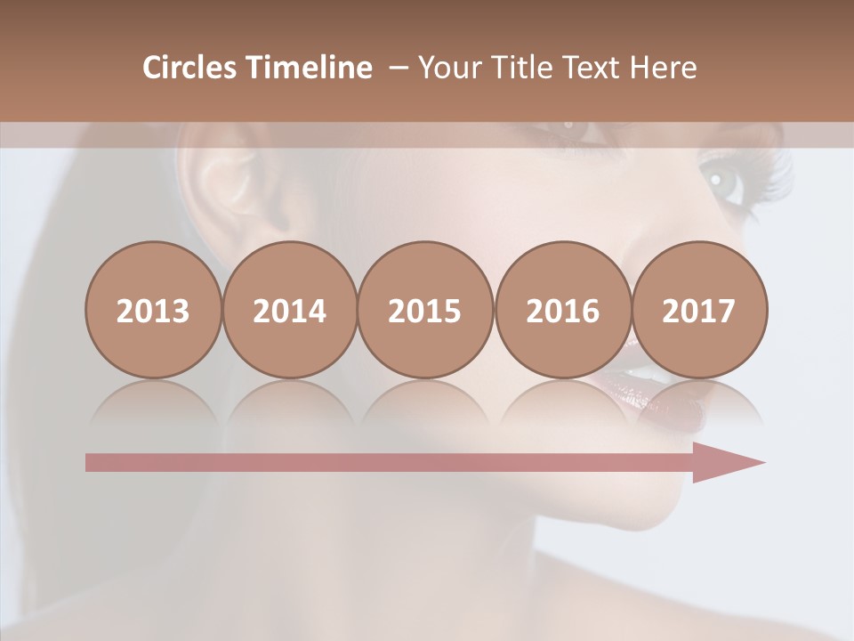 Head Women Attractive PowerPoint Template