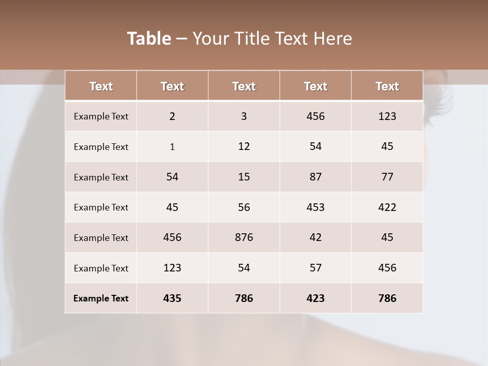 Head Women Attractive PowerPoint Template