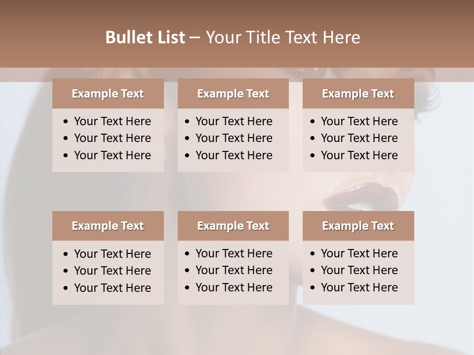 Head Women Attractive PowerPoint Template