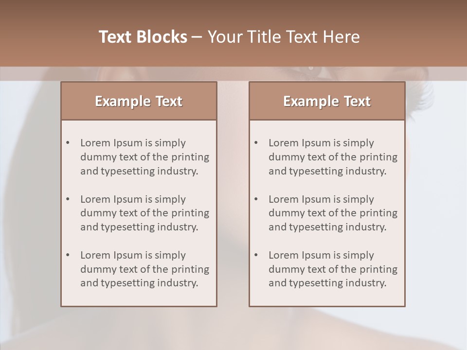 Head Women Attractive PowerPoint Template