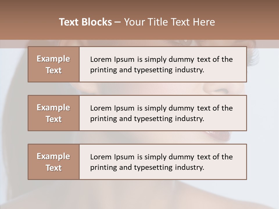 Head Women Attractive PowerPoint Template