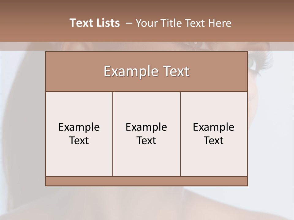 Head Women Attractive PowerPoint Template