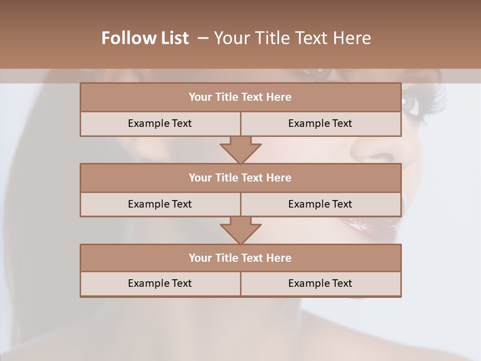 Head Women Attractive PowerPoint Template