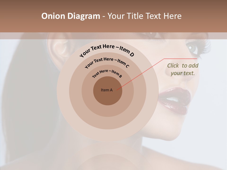 Head Women Attractive PowerPoint Template