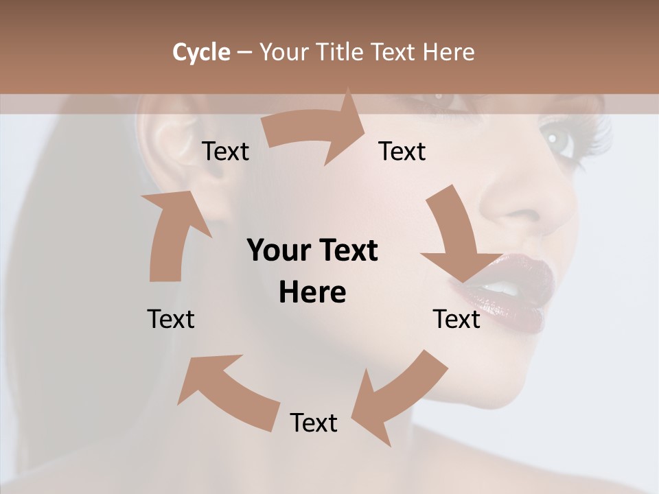 Head Women Attractive PowerPoint Template