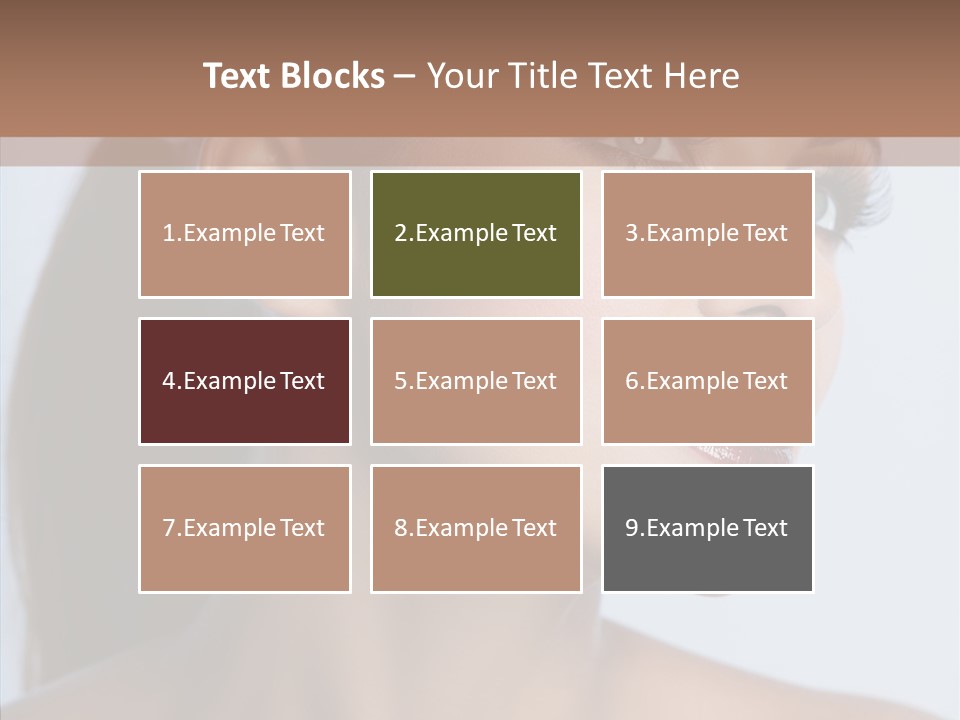 Head Women Attractive PowerPoint Template