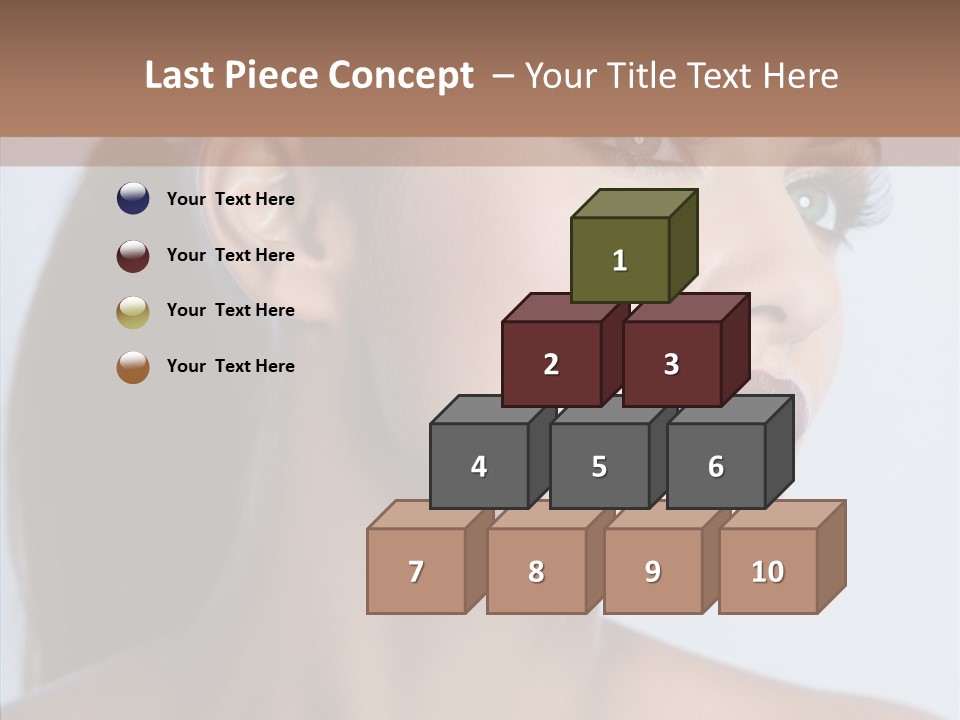 Head Women Attractive PowerPoint Template