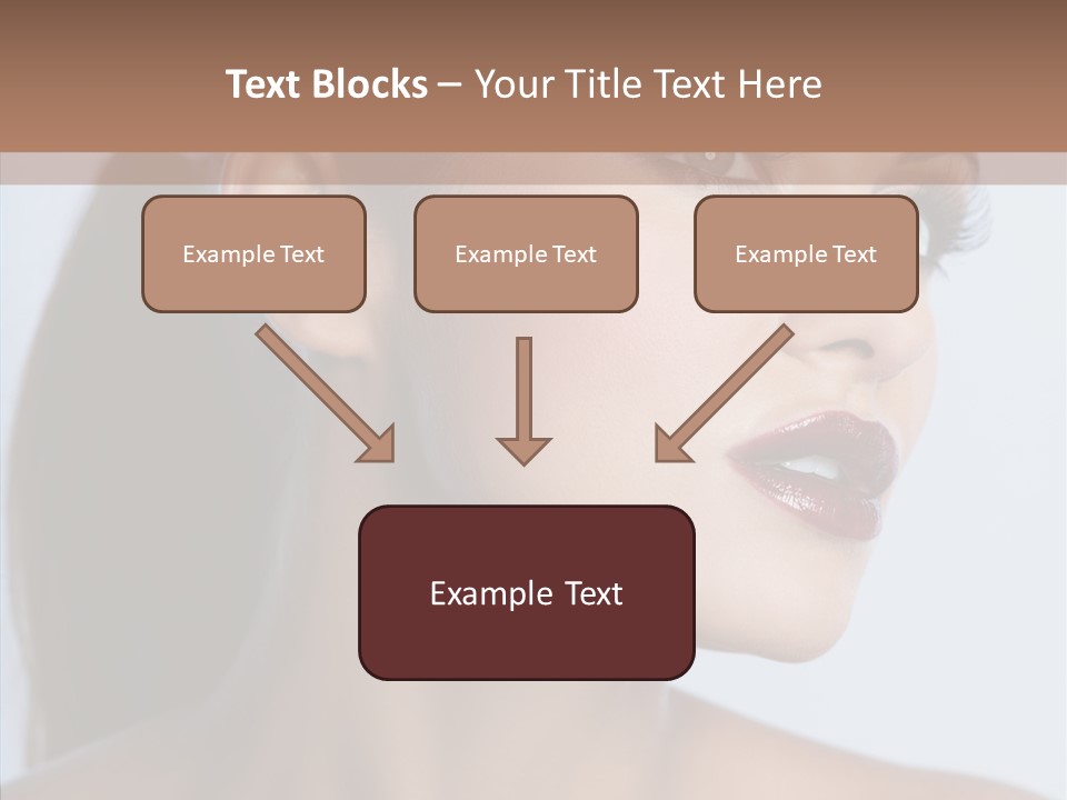 Head Women Attractive PowerPoint Template