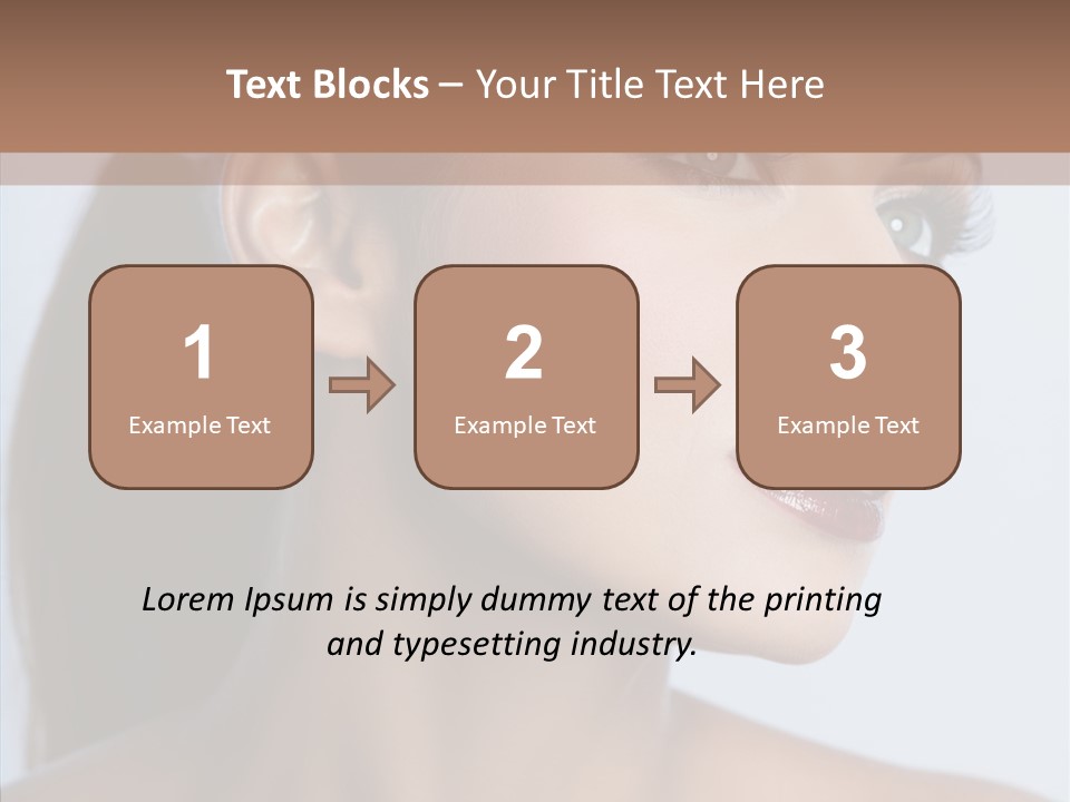 Head Women Attractive PowerPoint Template