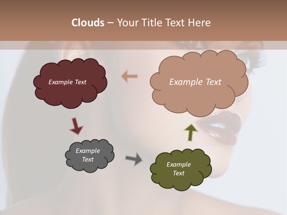 Head Women Attractive PowerPoint Template