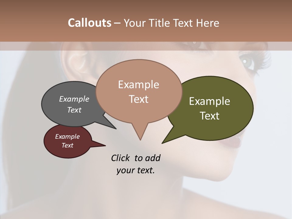 Head Women Attractive PowerPoint Template