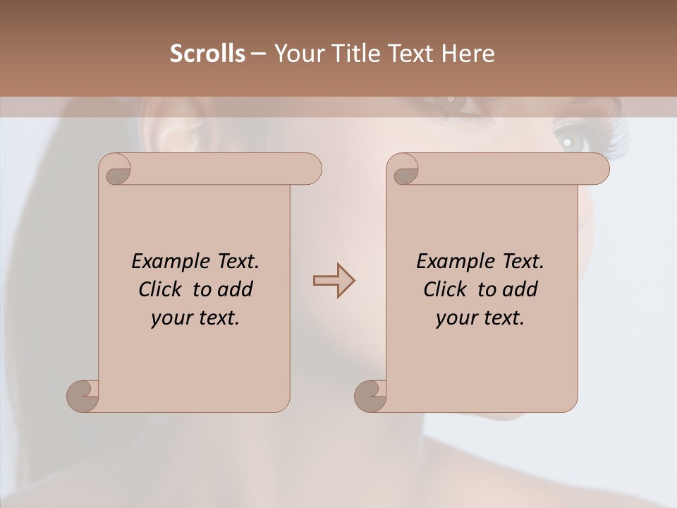 Head Women Attractive PowerPoint Template