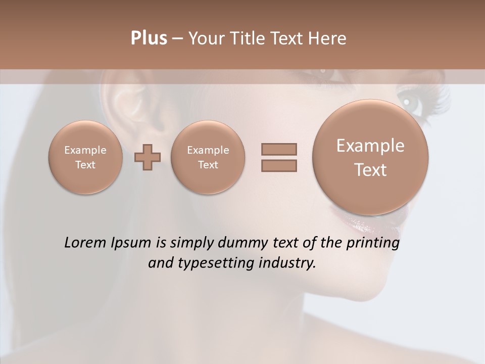 Head Women Attractive PowerPoint Template