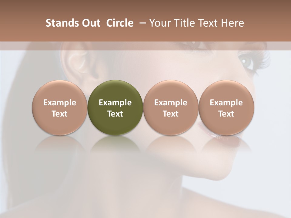 Head Women Attractive PowerPoint Template