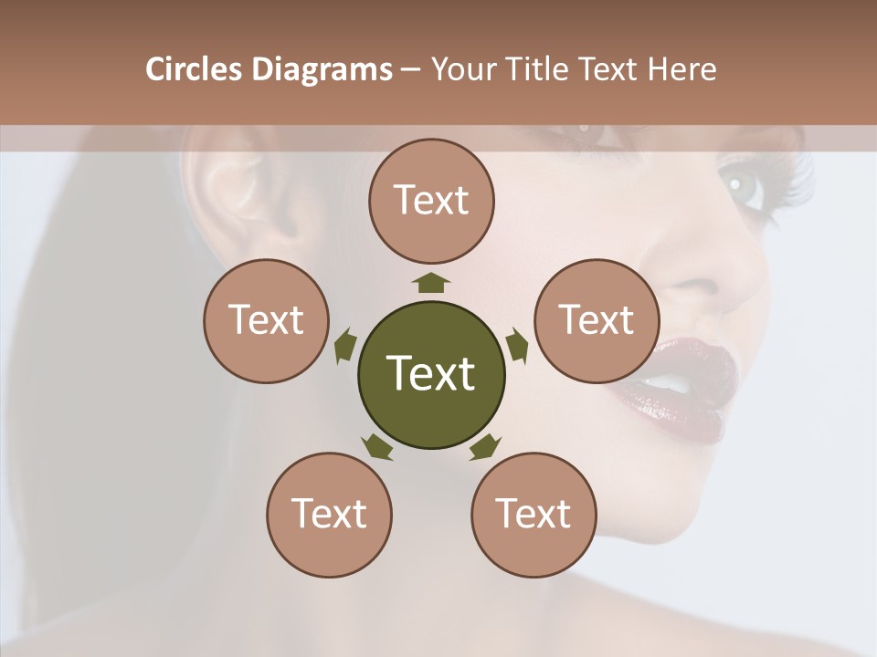 Head Women Attractive PowerPoint Template