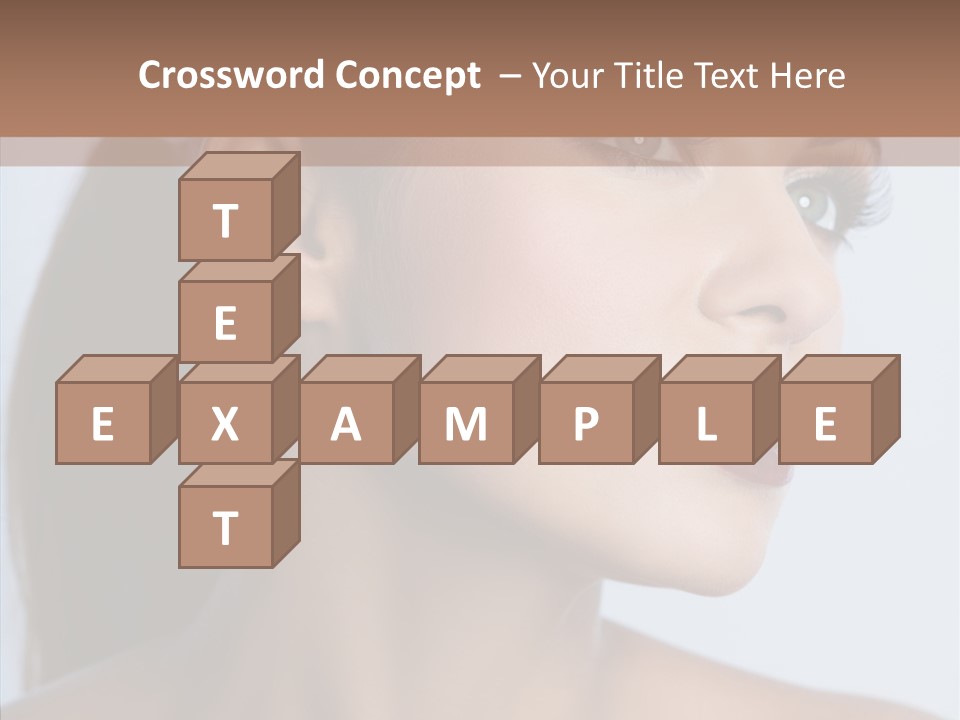 Head Women Attractive PowerPoint Template