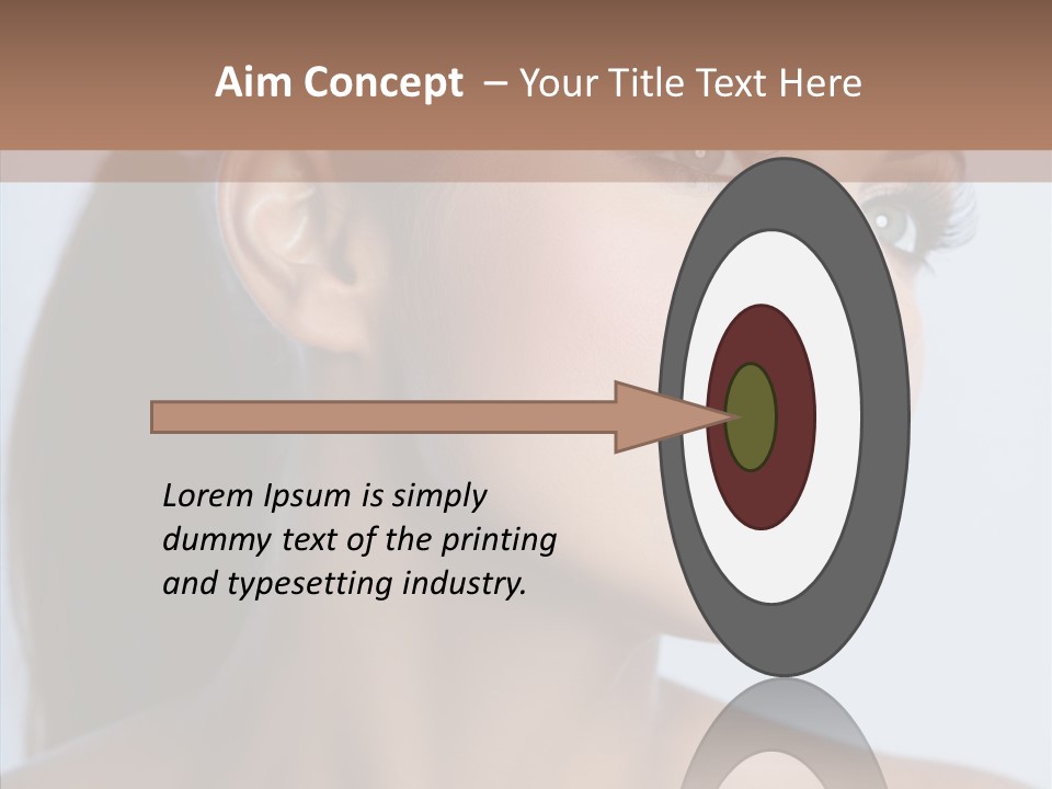 Head Women Attractive PowerPoint Template