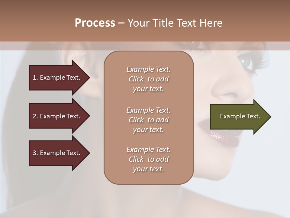 Head Women Attractive PowerPoint Template