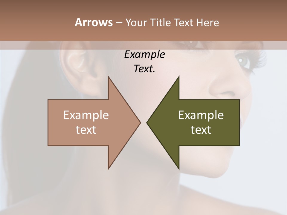 Head Women Attractive PowerPoint Template