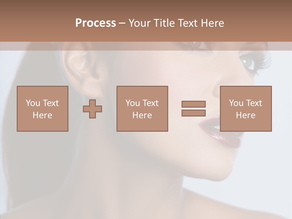 Head Women Attractive PowerPoint Template