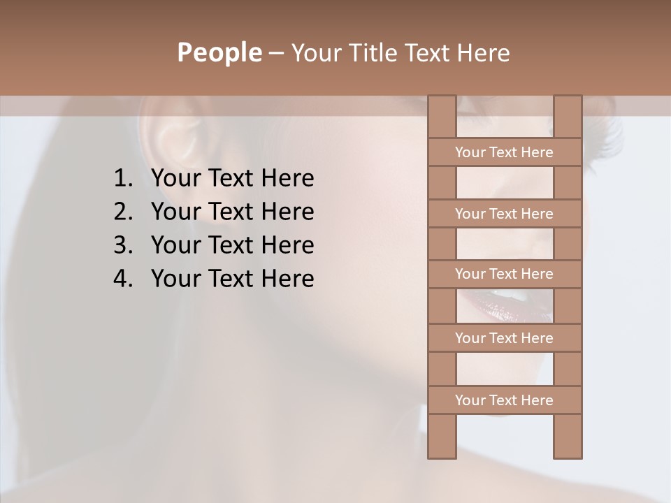 Head Women Attractive PowerPoint Template