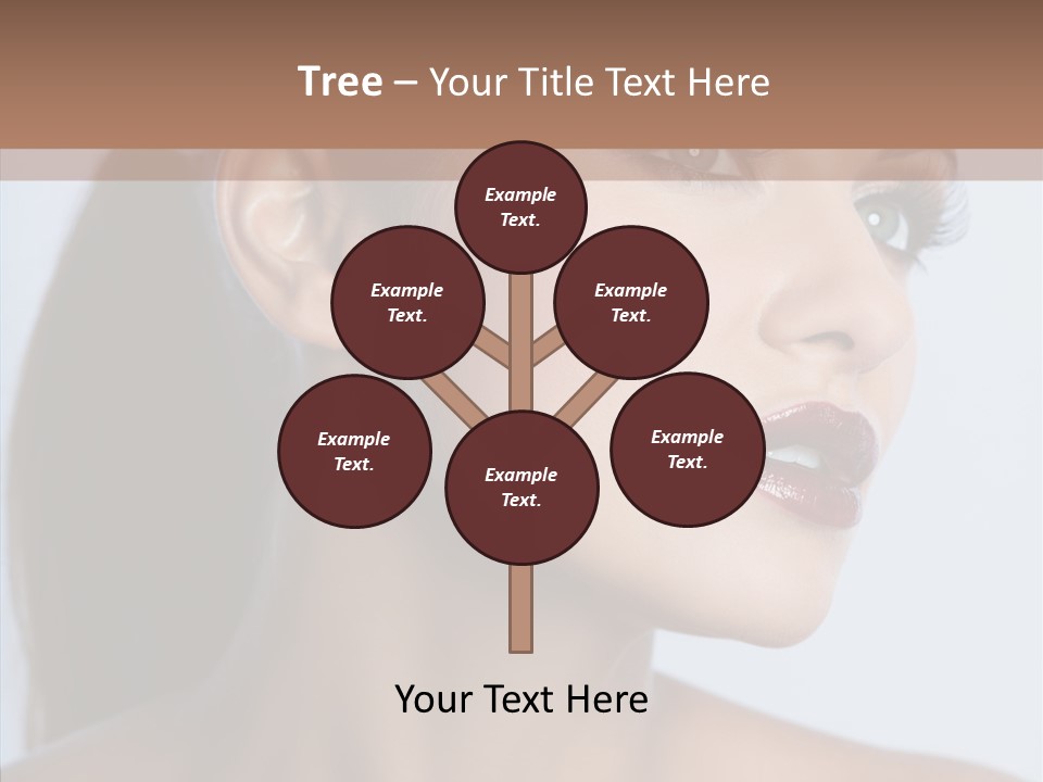 Head Women Attractive PowerPoint Template