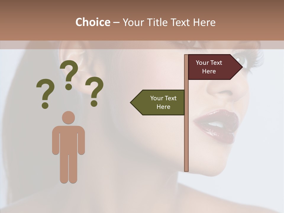 Head Women Attractive PowerPoint Template