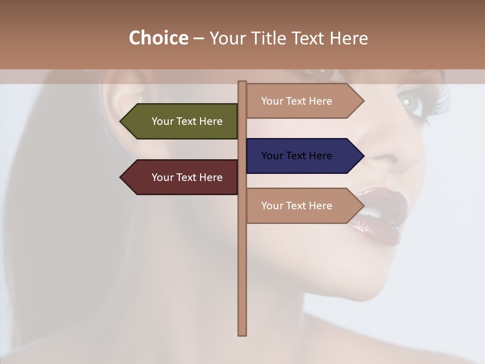 Head Women Attractive PowerPoint Template