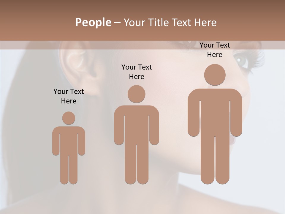 Head Women Attractive PowerPoint Template