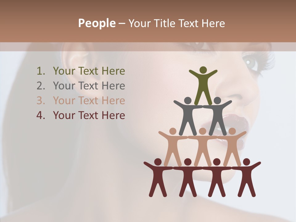 Head Women Attractive PowerPoint Template