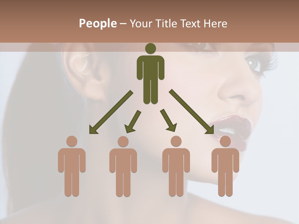 Head Women Attractive PowerPoint Template