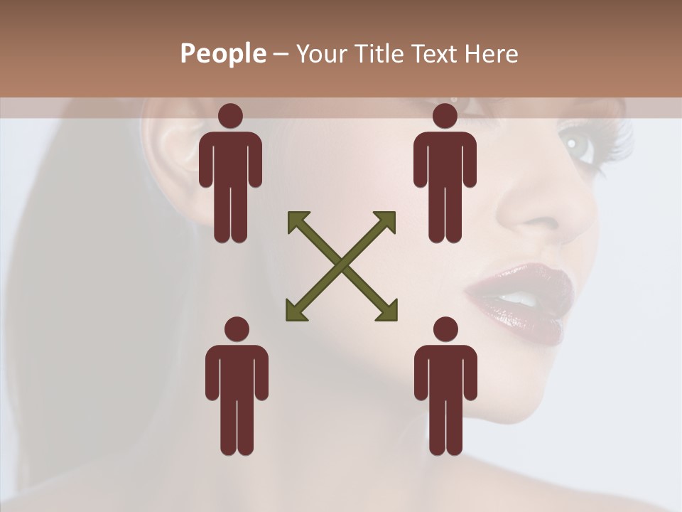 Head Women Attractive PowerPoint Template