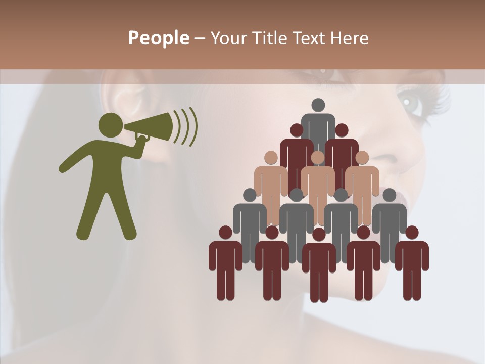 Head Women Attractive PowerPoint Template