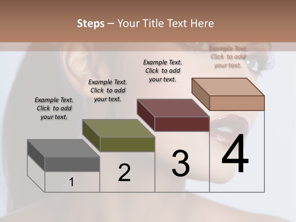 Head Women Attractive PowerPoint Template