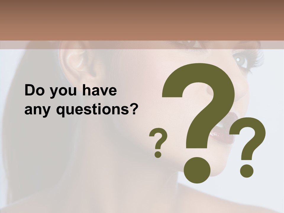 Head Women Attractive PowerPoint Template