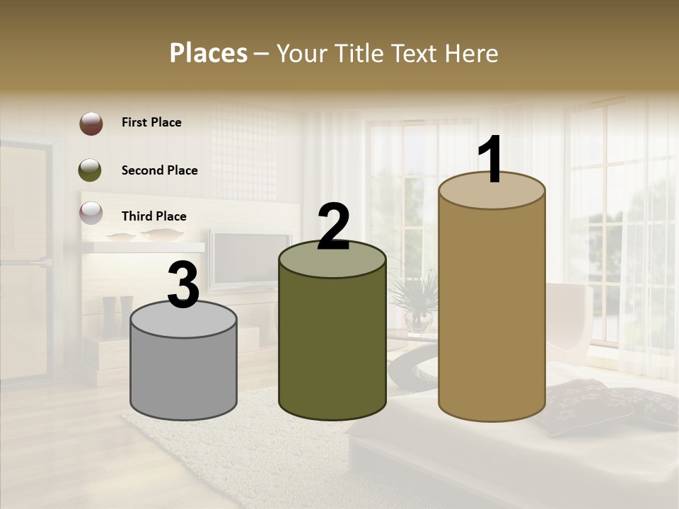 Apartment Eclecticism Furniture PowerPoint Template