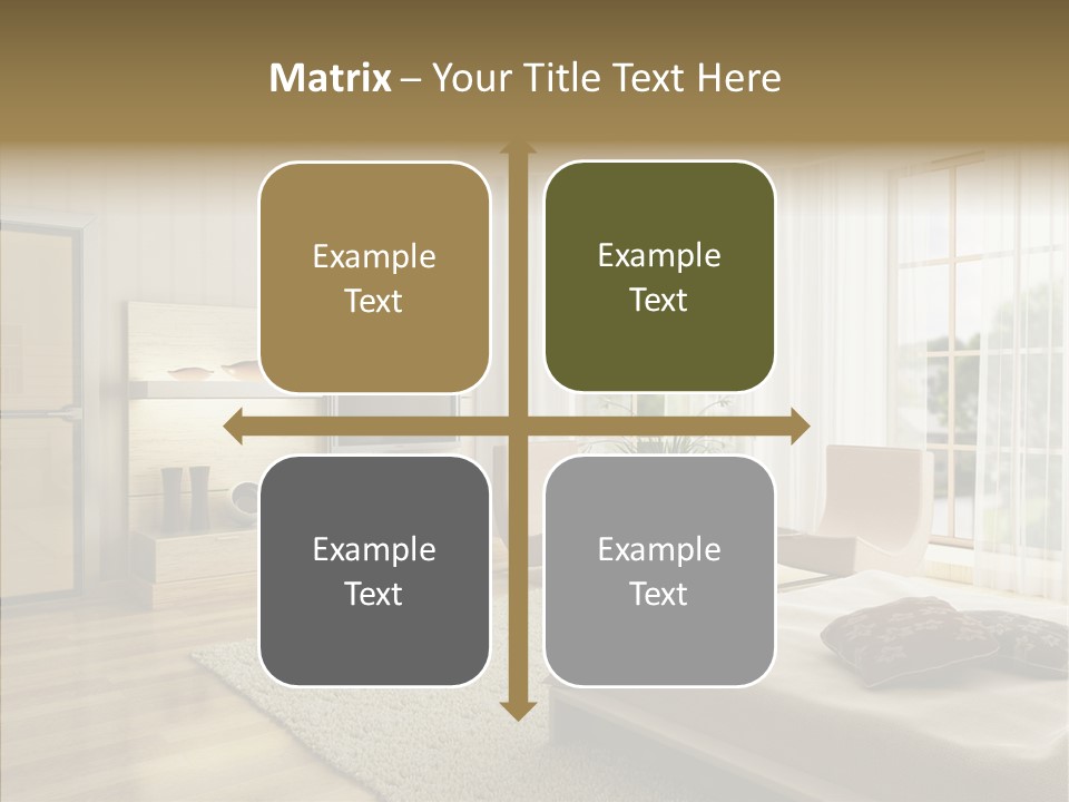 Apartment Eclecticism Furniture PowerPoint Template